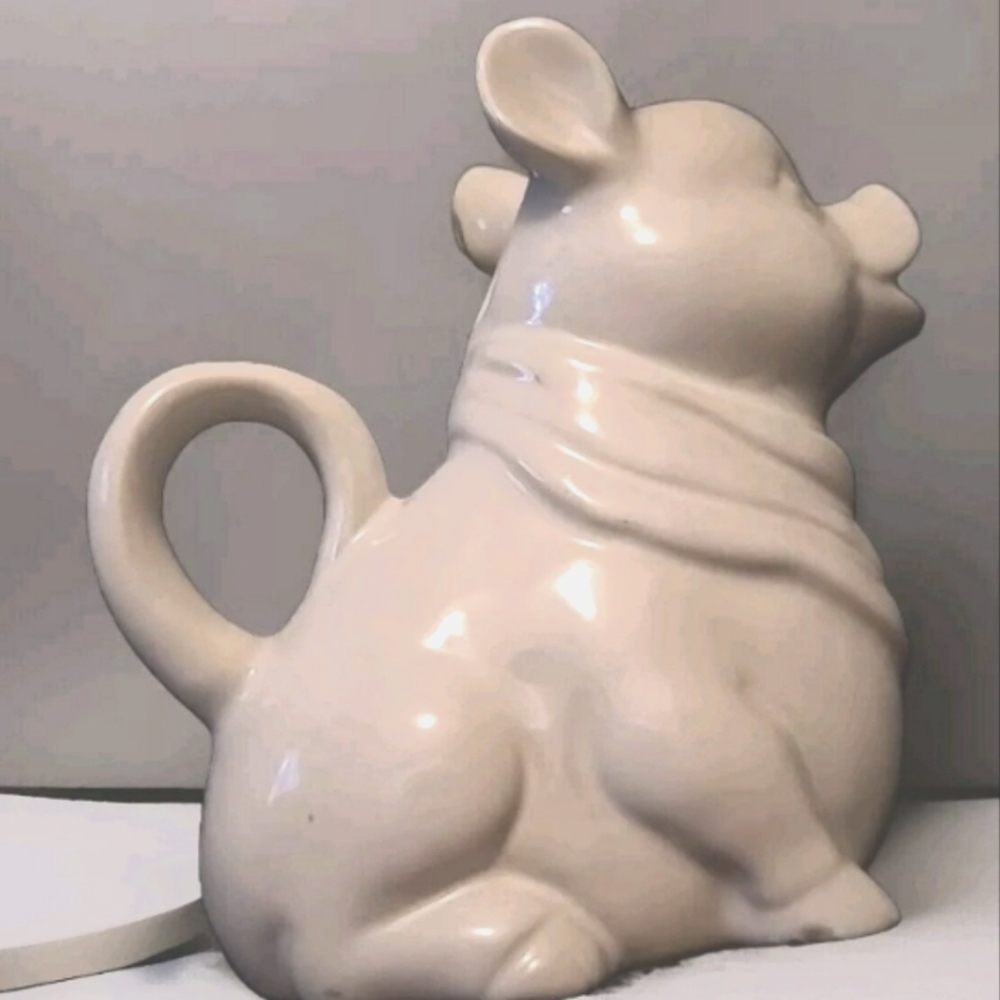 Adorable Vintage Porcelain Ceramic Piggy Creamer Pig Cream Pitcher Marked Japan